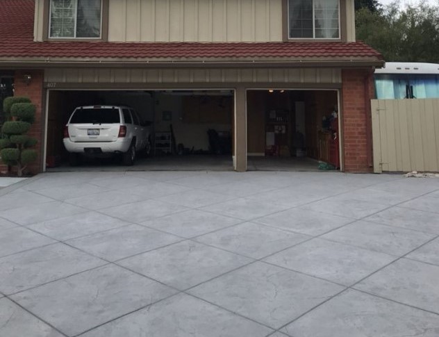 this image shows concrete driveways in Rocklin, California