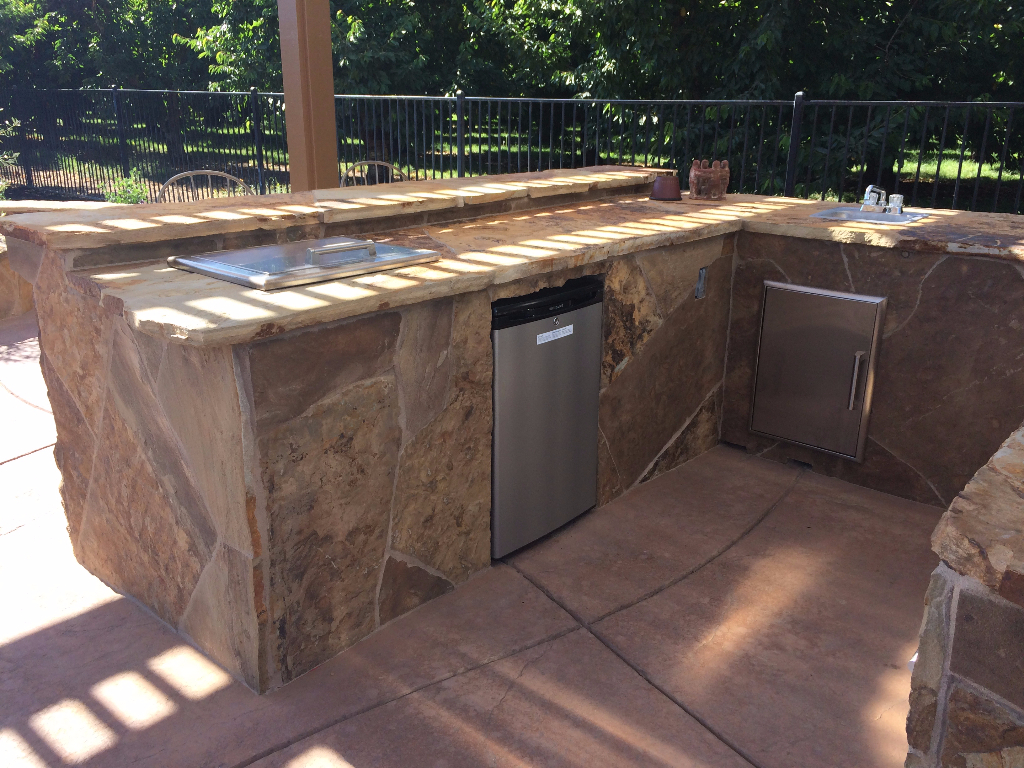 this is a picture of concrete countertops in Rocklin, CA