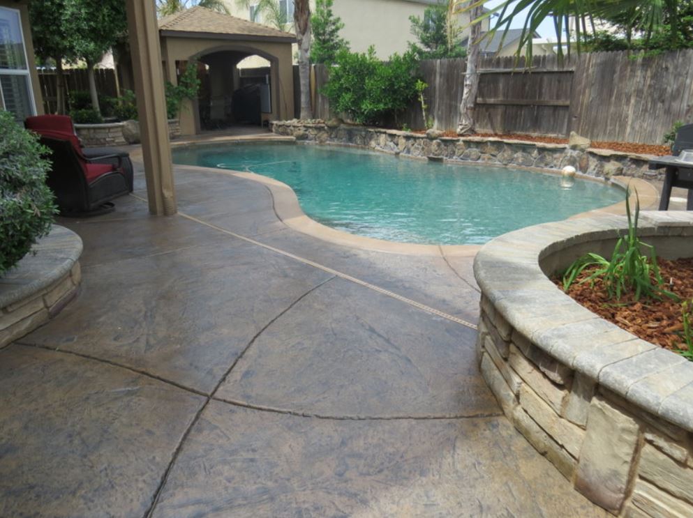 this image shows concrete resurfacing in Rocklin, CA